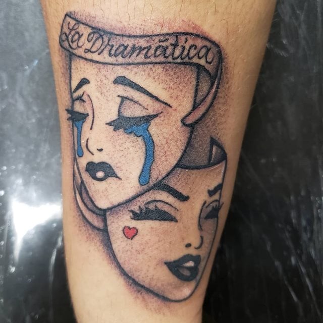 tattoo mascara careta drama 06