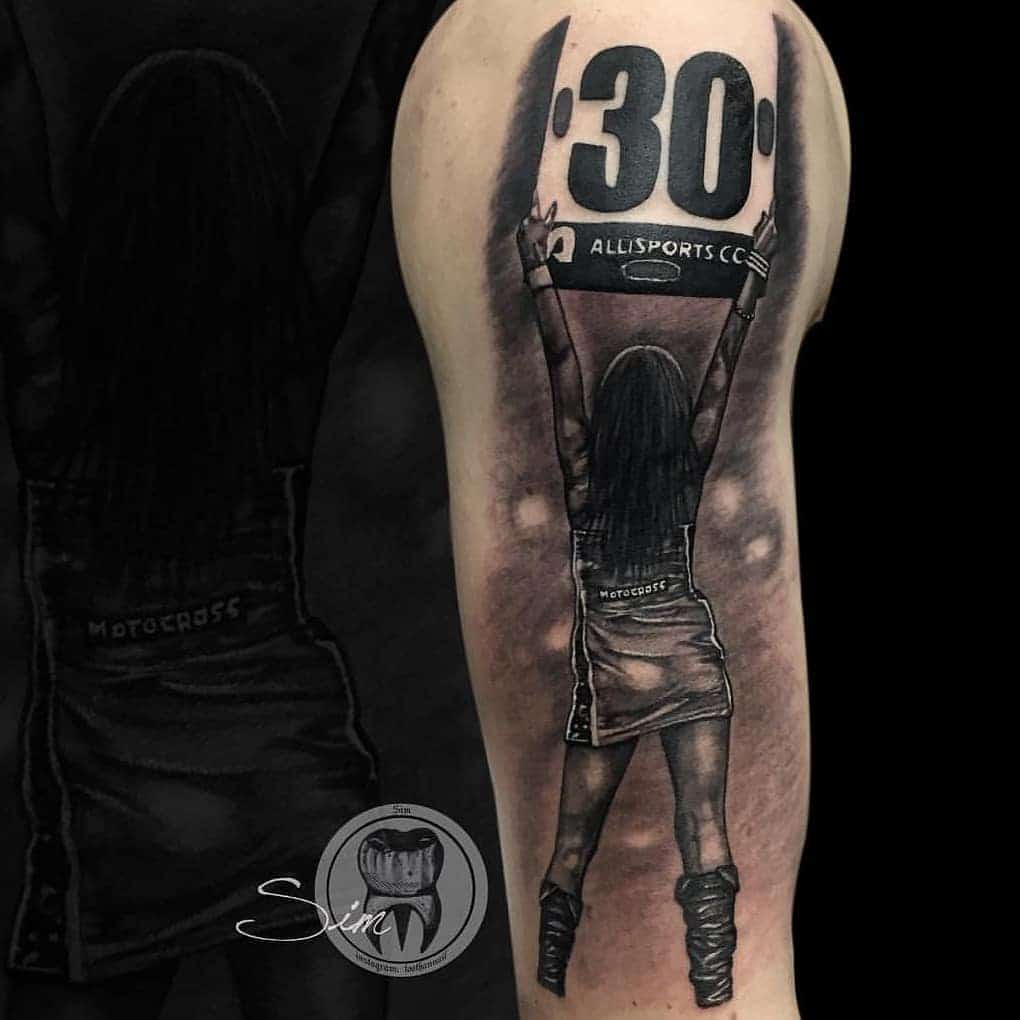 tattoo motocross 80