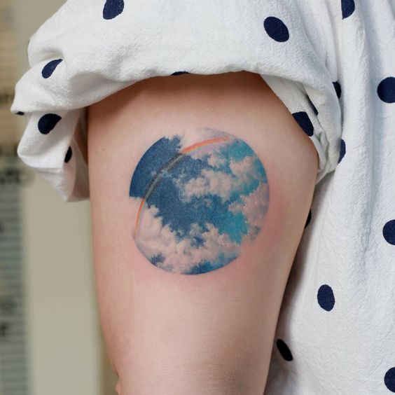 Tatuajes de nubes – 60 diseños y simbolismos