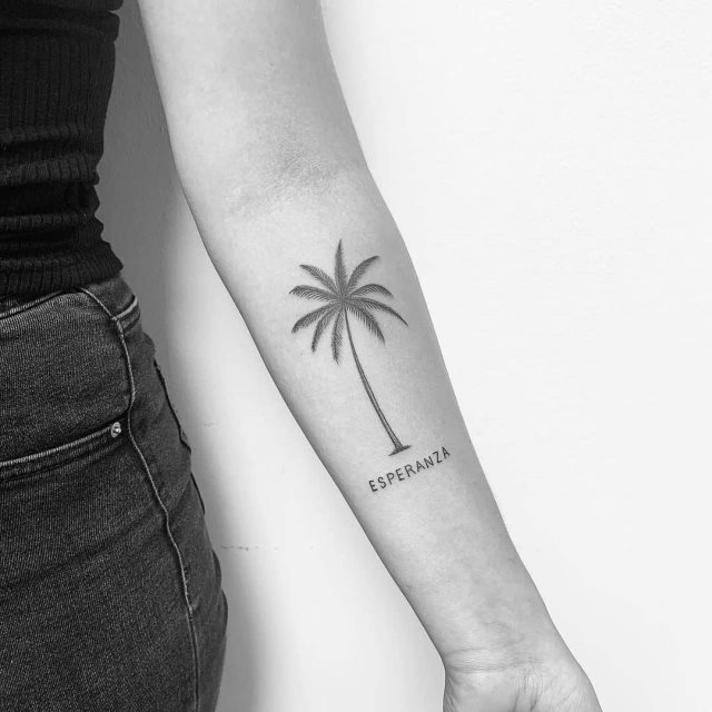 tattoo palmera 07
