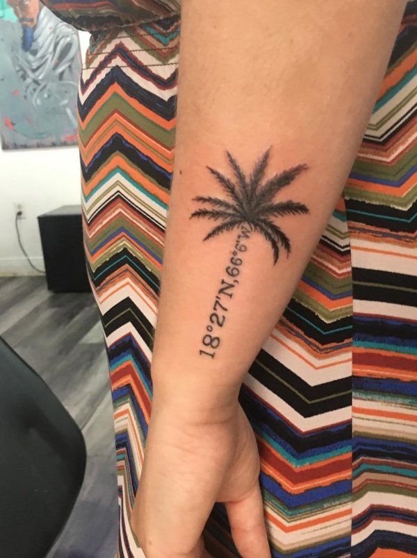 tattoo palmera 136