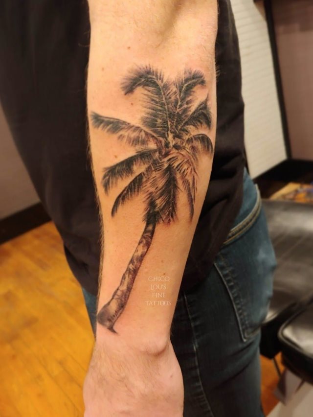 tattoo palmera 158