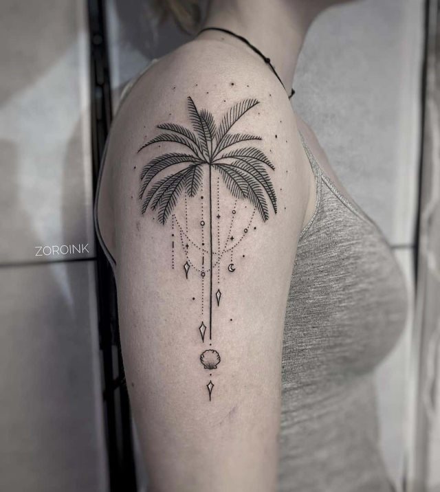 tattoo palmera 19