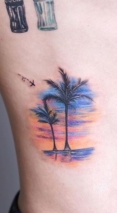 tattoo palmera 34