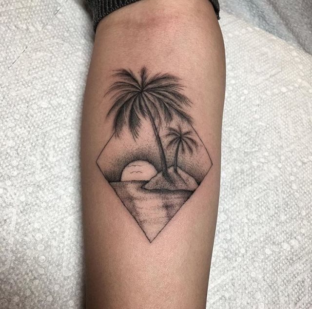 tattoo palmera 35