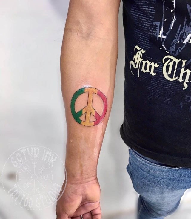 tattoo simbolo paz 115