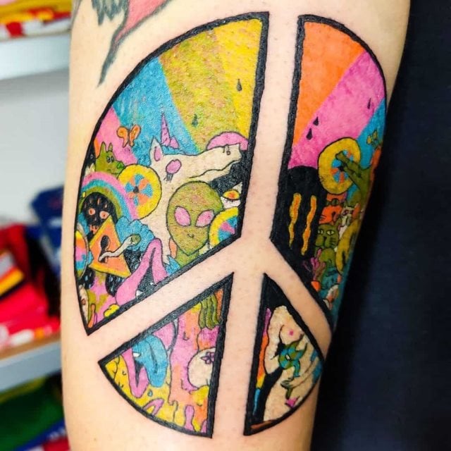tattoo simbolo paz 123