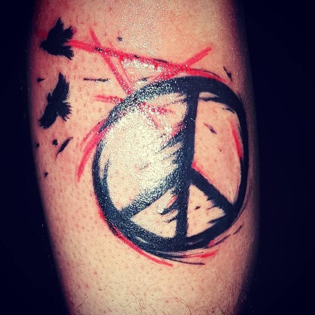 tattoo simbolo paz 35