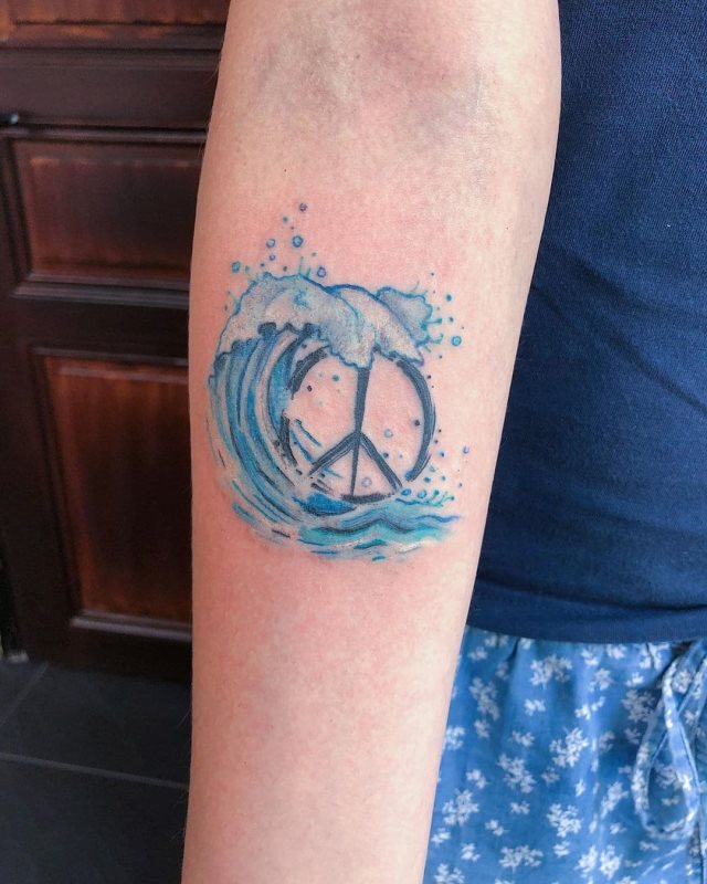 tattoo simbolo paz 39