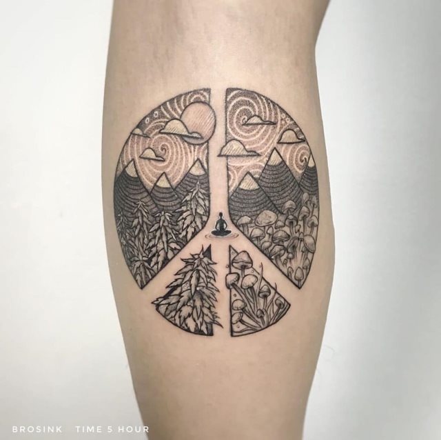tattoo simbolo paz 43