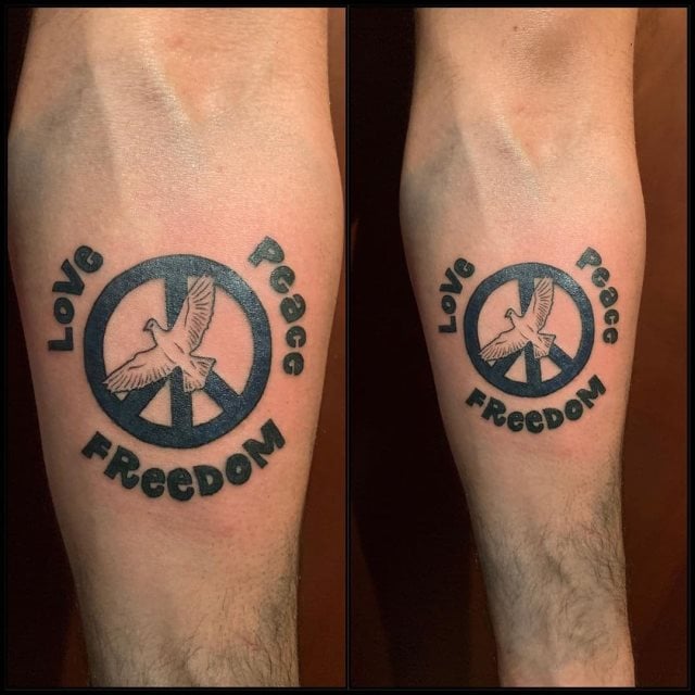 tattoo simbolo paz 46