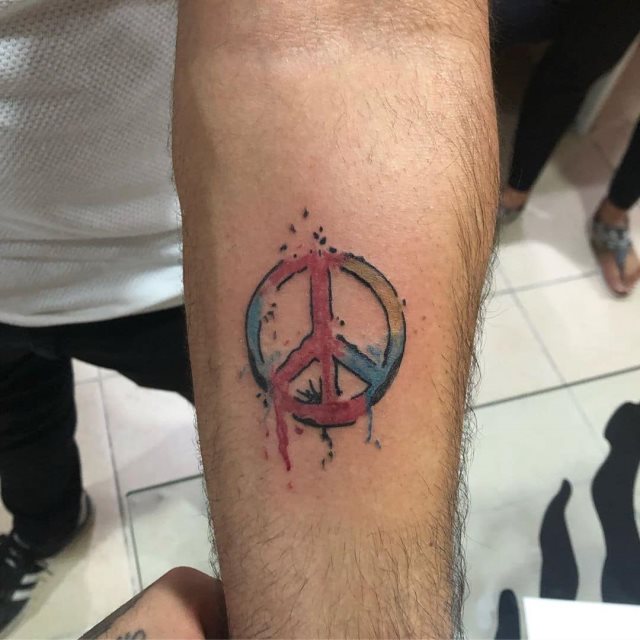 tattoo simbolo paz 68