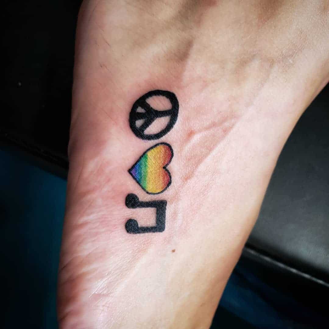 tattoo simbolo paz 80