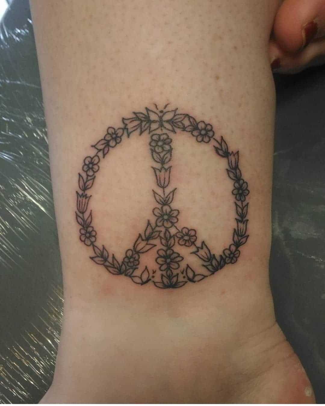 tattoo simbolo paz 85