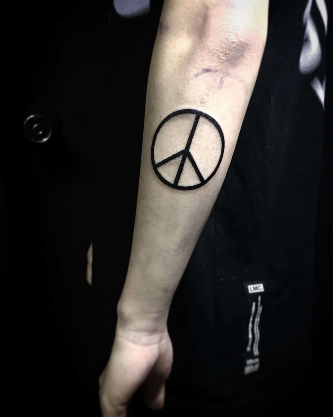 tattoo simbolo paz 88