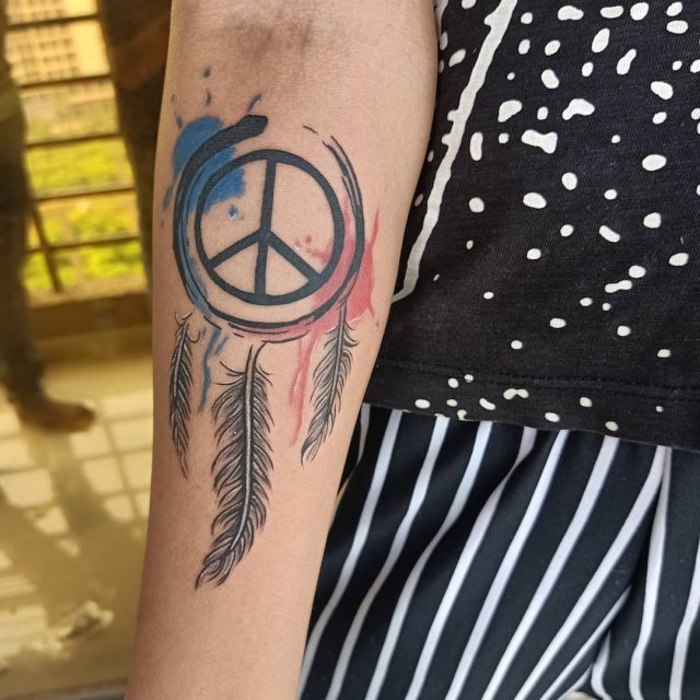 tattoo simbolo paz 92