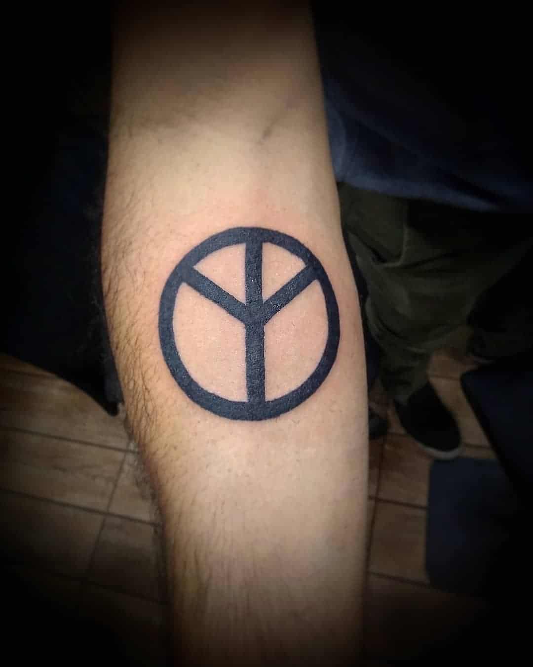 tattoo simbolo paz 97
