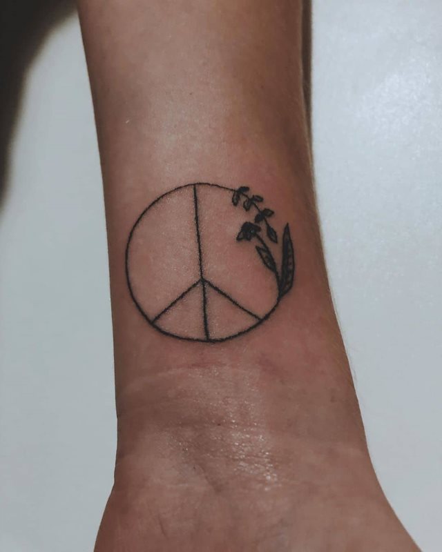 tattoo simbolo paz 98