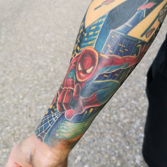 tattoo spiderman 110