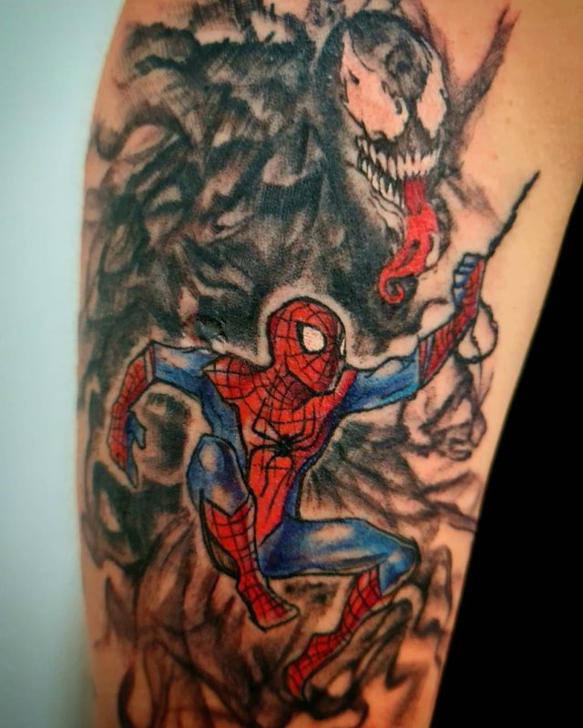 tattoo spiderman 112