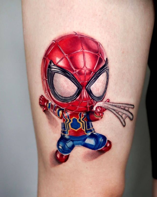 tattoo spiderman 13