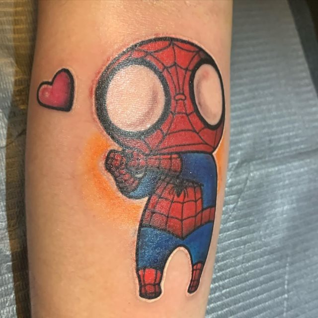 tattoo spiderman 17