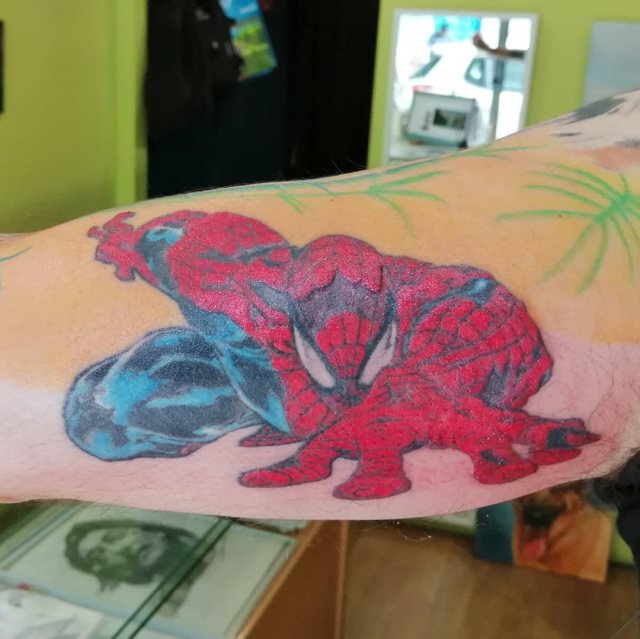 tattoo spiderman 24