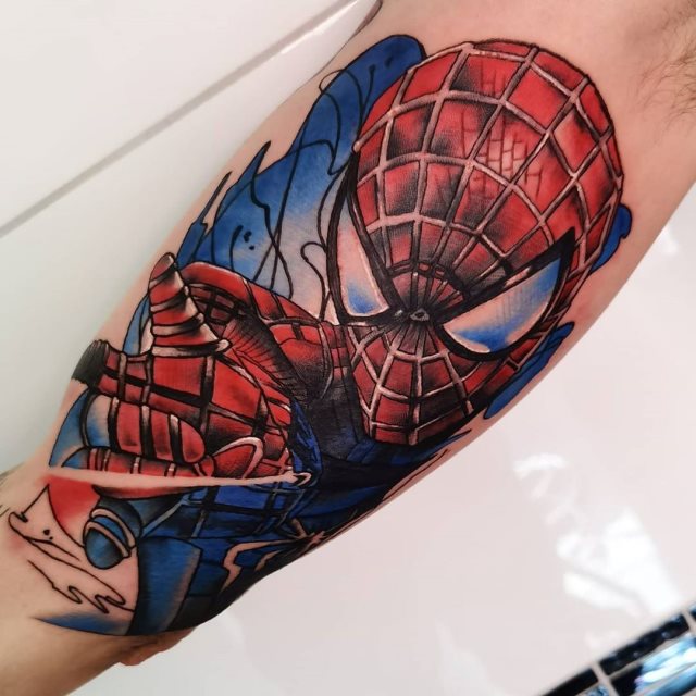 tattoo spiderman 46