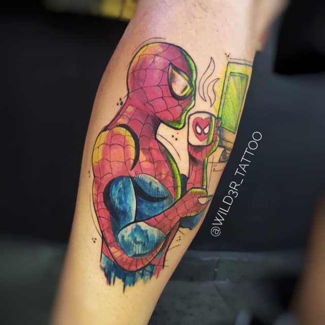 tattoo spiderman 56