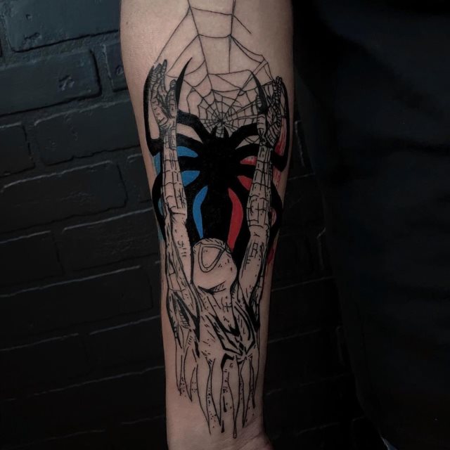 tattoo spiderman 60