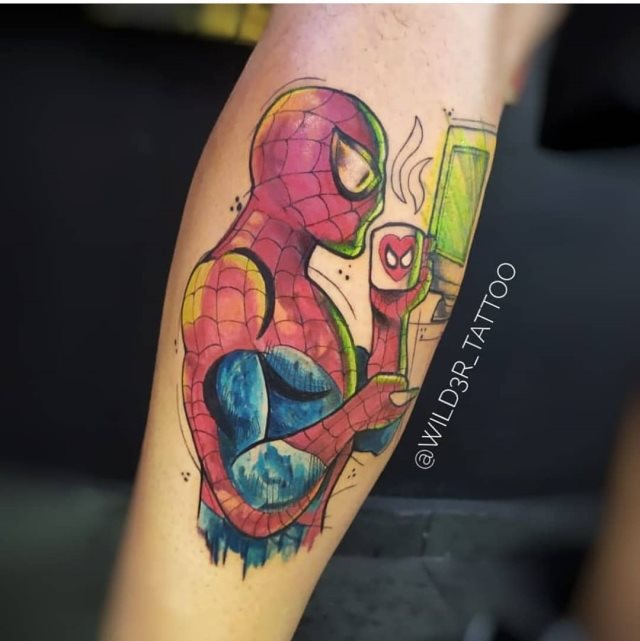 tattoo spiderman 62