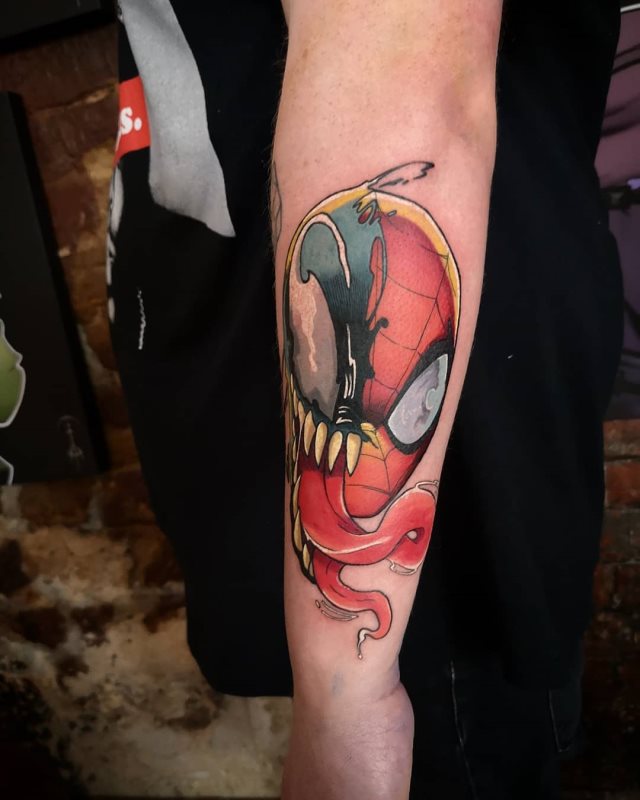 tattoo spiderman 64