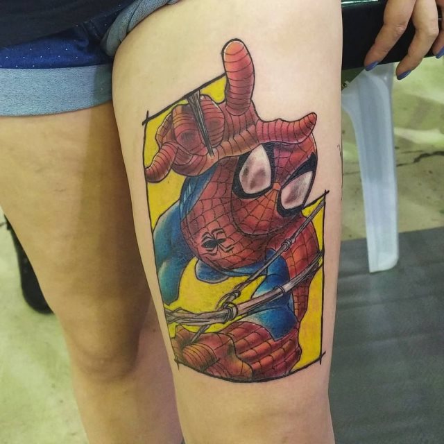 tattoo spiderman 74