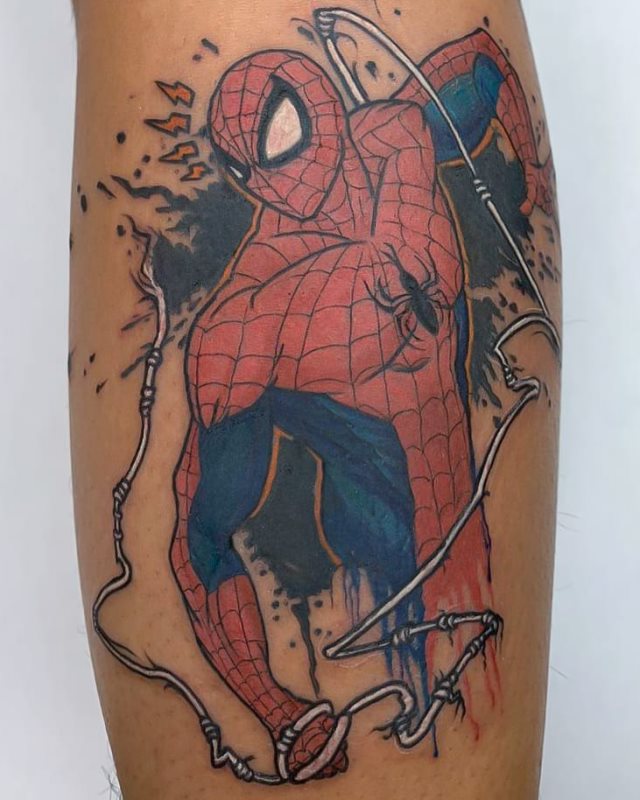 tattoo spiderman 75