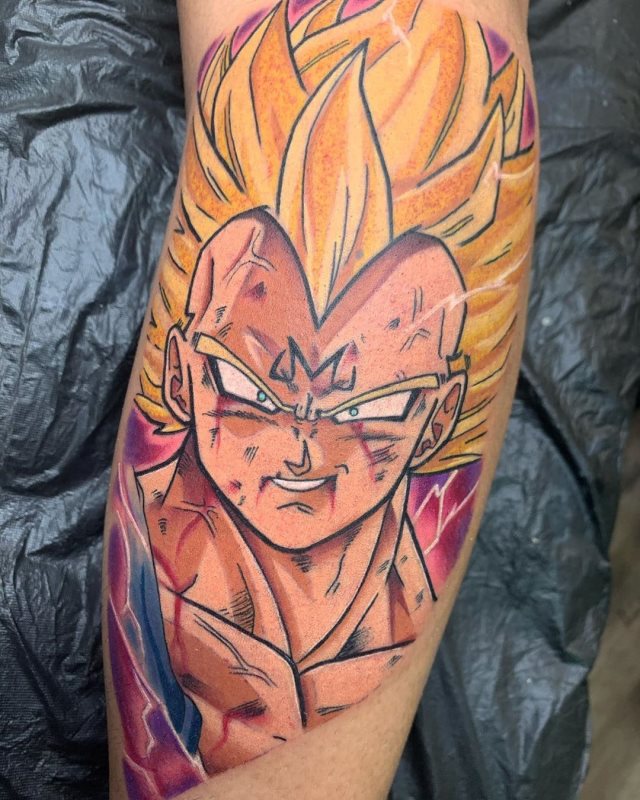 tattoo vegeta dragon ball 01