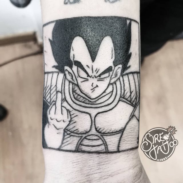 tattoo vegeta dragon ball 04