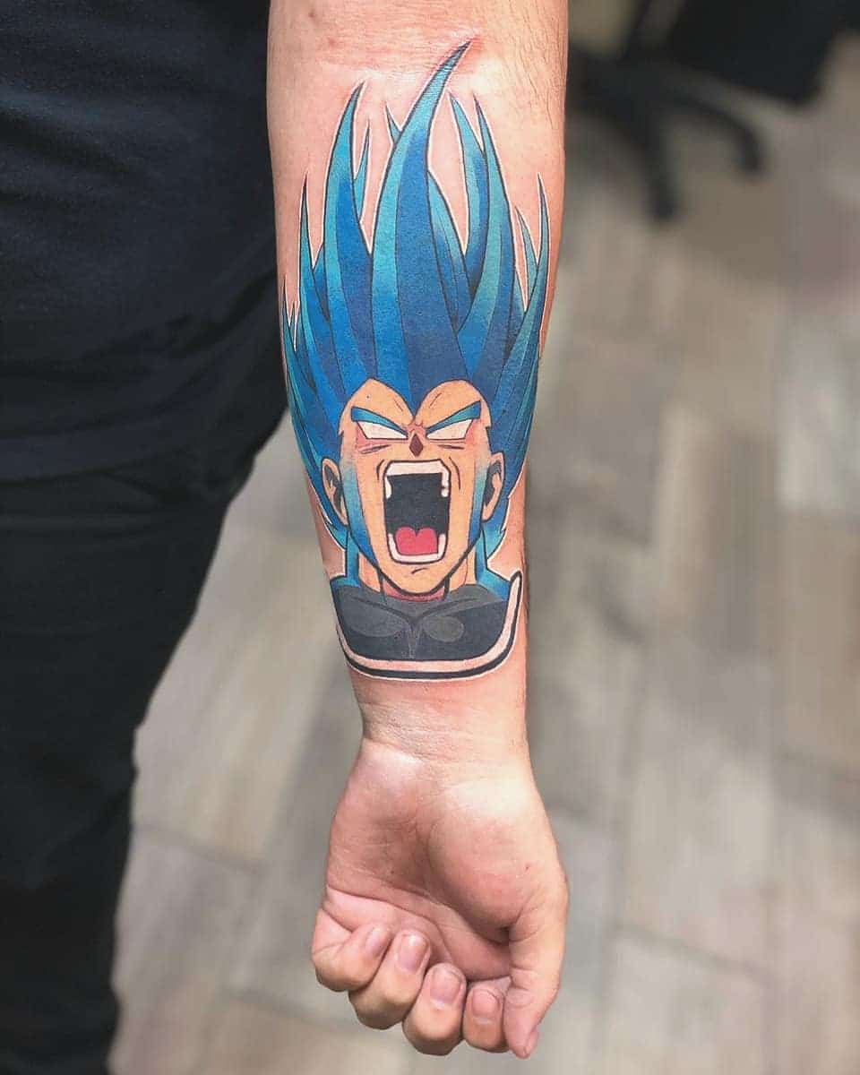 tattoo vegeta dragon ball 06