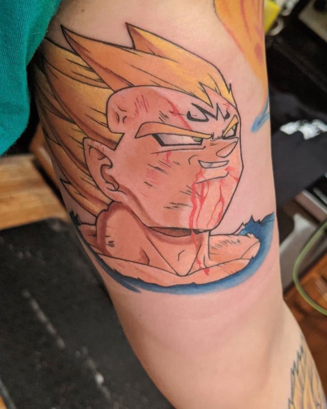 tattoo vegeta dragon ball 105