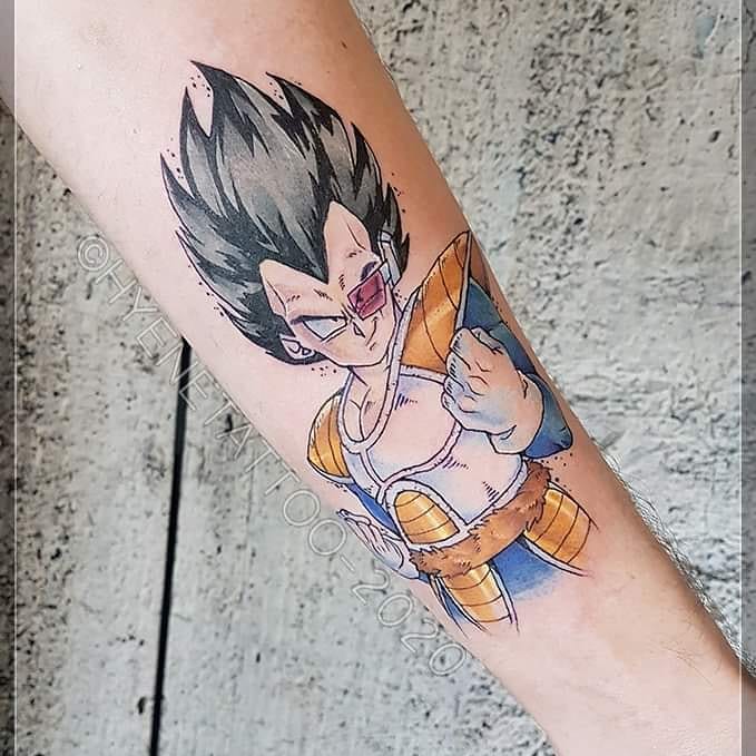 tattoo vegeta dragon ball 107