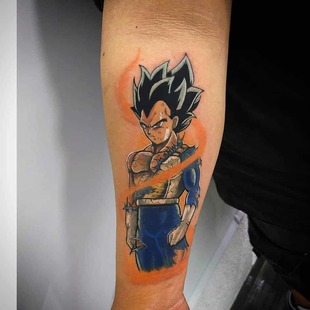 tattoo vegeta dragon ball 108