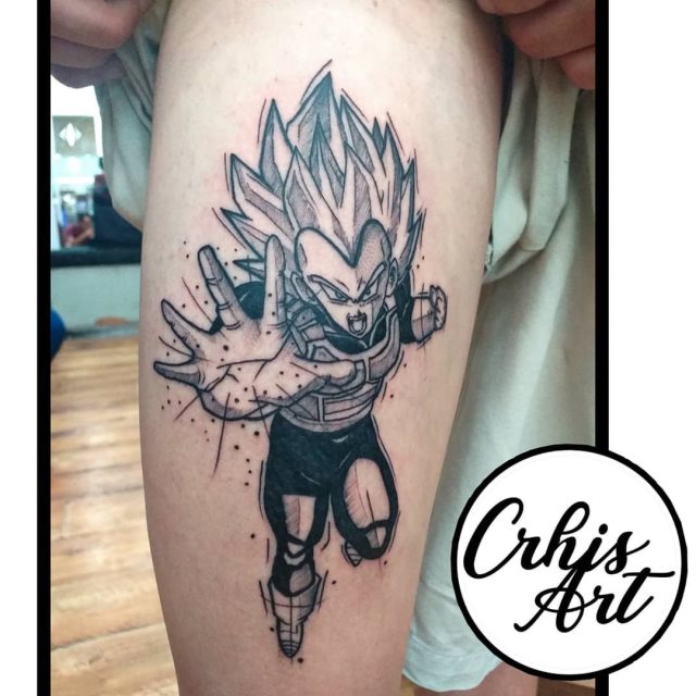 tattoo vegeta dragon ball 110