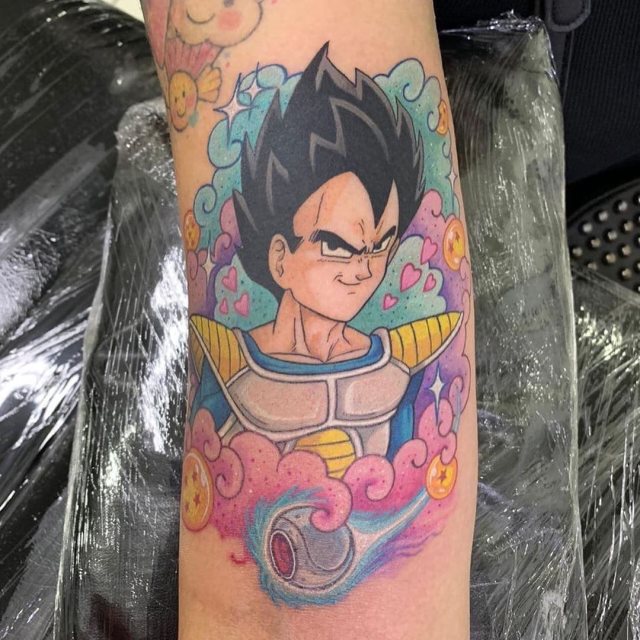 tattoo vegeta dragon ball 112