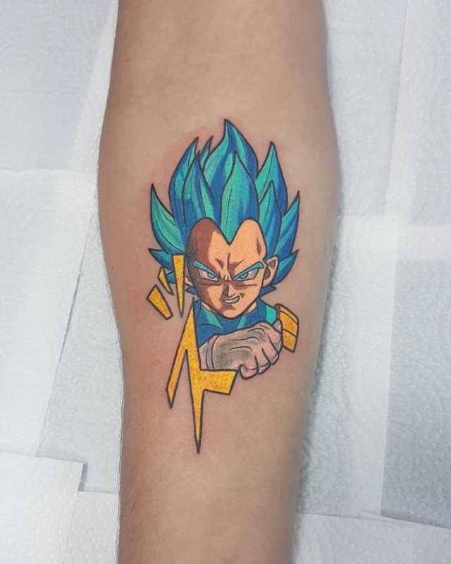 tattoo vegeta dragon ball 123