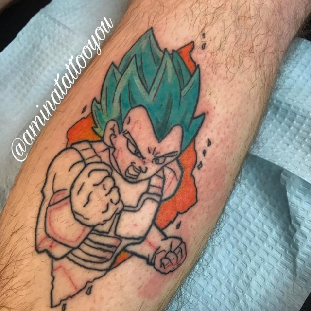 tattoo vegeta dragon ball 15