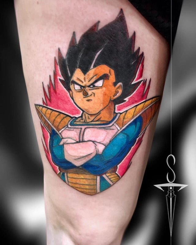 tattoo vegeta dragon ball 16