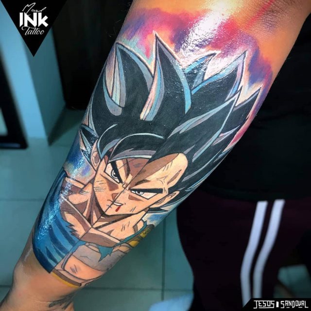 tattoo vegeta dragon ball 17