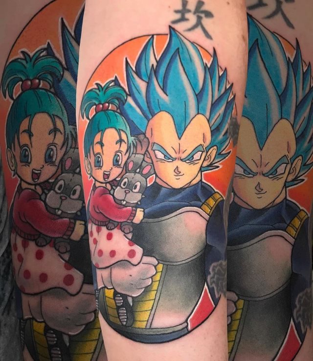 tattoo vegeta dragon ball 23