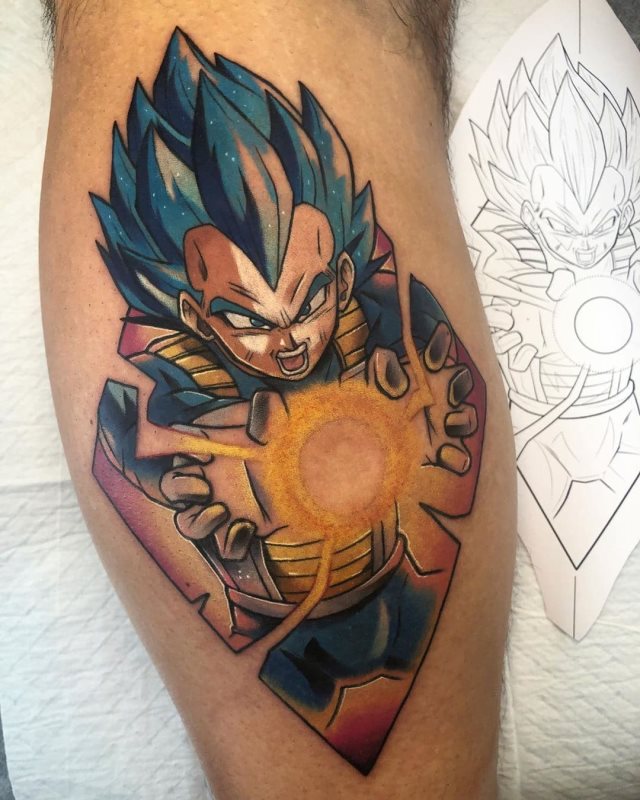 tattoo vegeta dragon ball 24