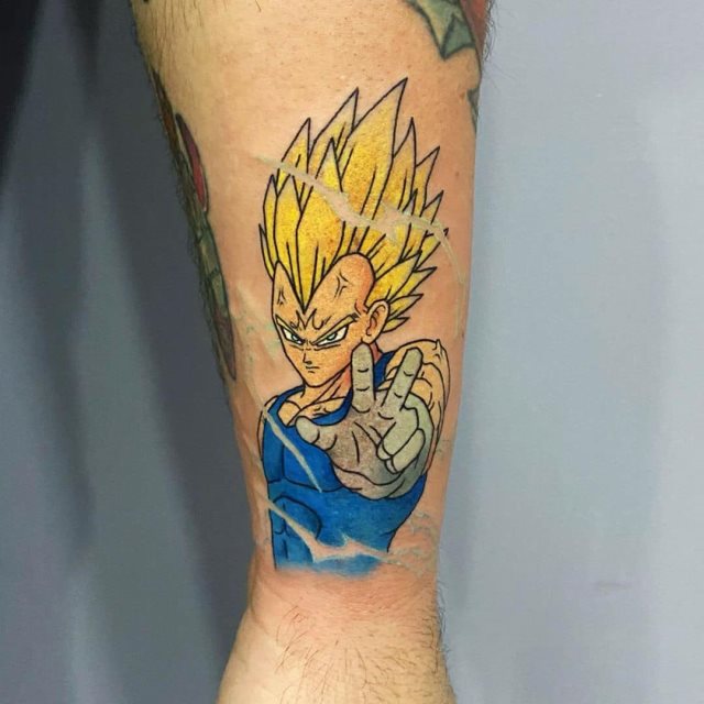 tattoo vegeta dragon ball 33