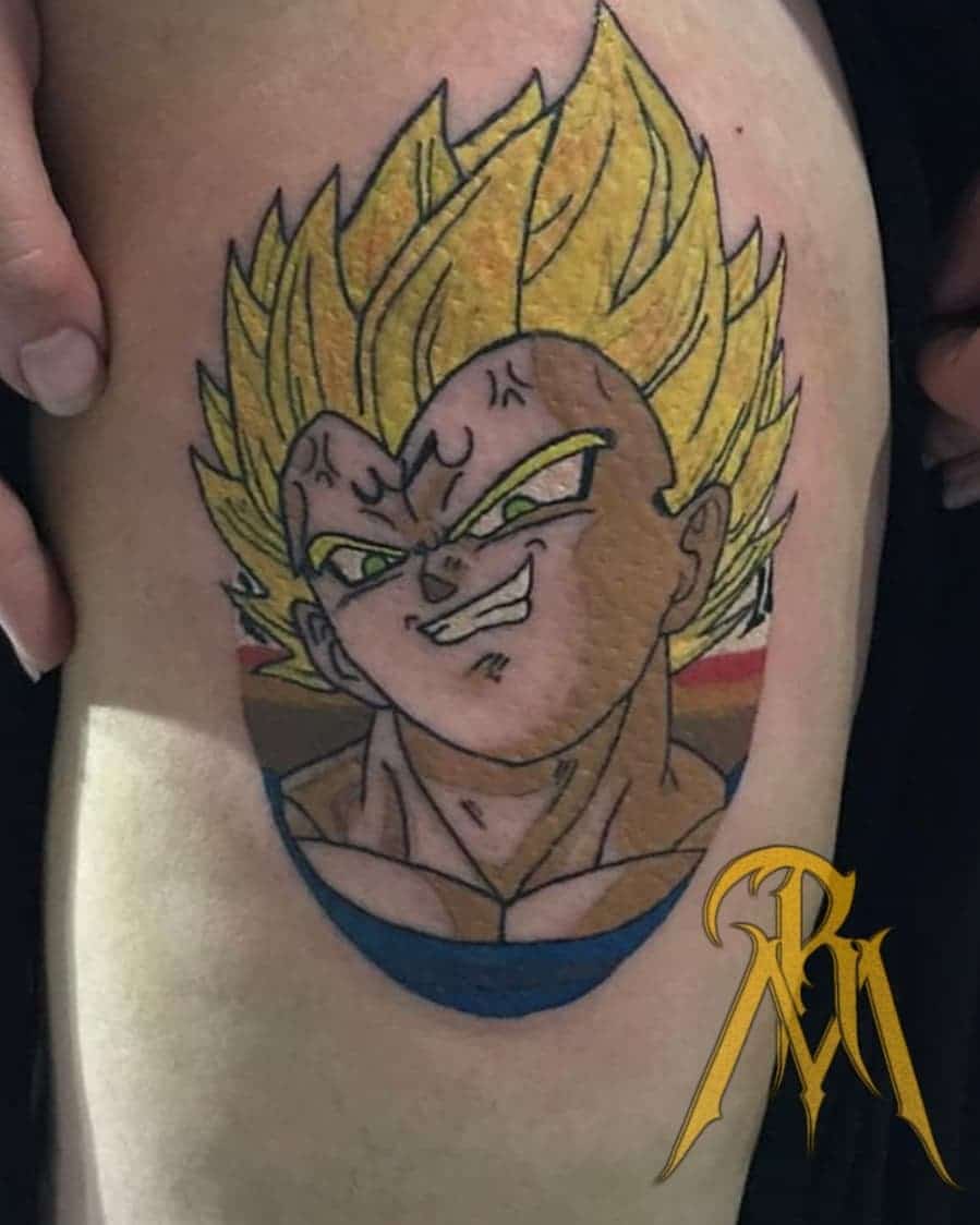 tattoo vegeta dragon ball 38